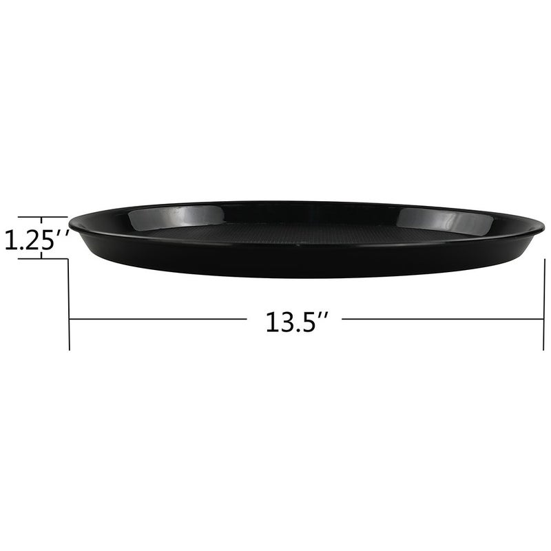 Ramddy Black Round Serving Trays, Set of 4 - Image 2